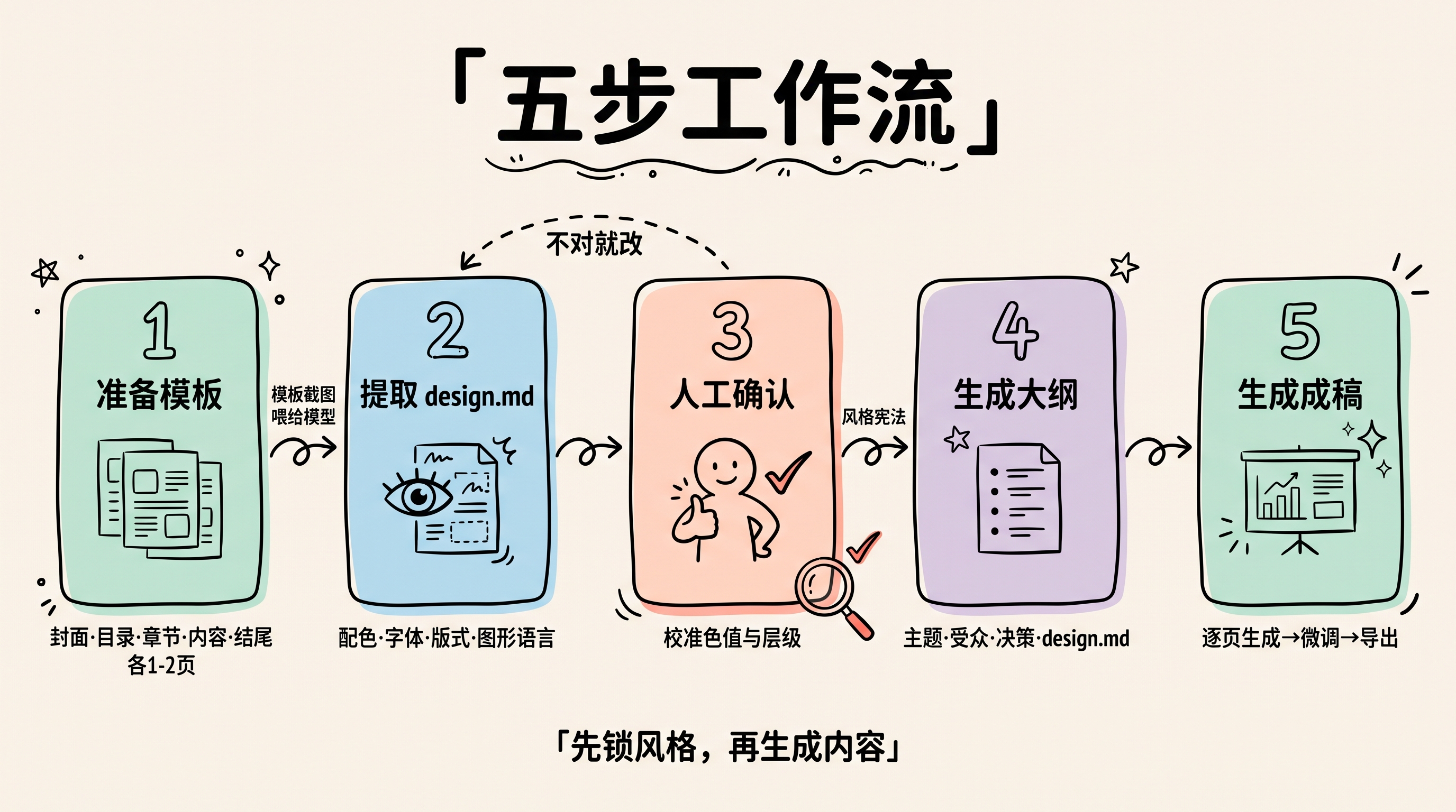 五步工作流总览