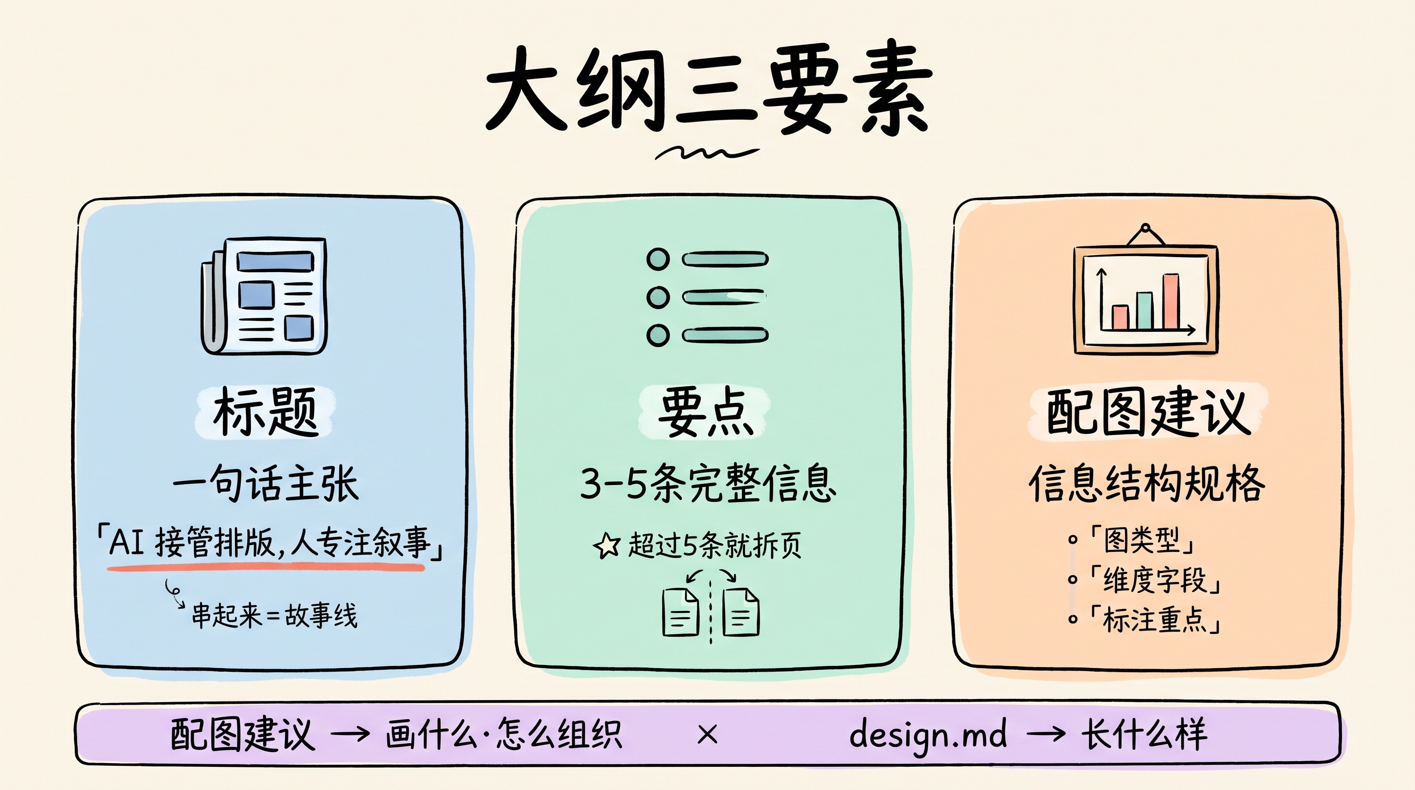 大纲三要素信息图
